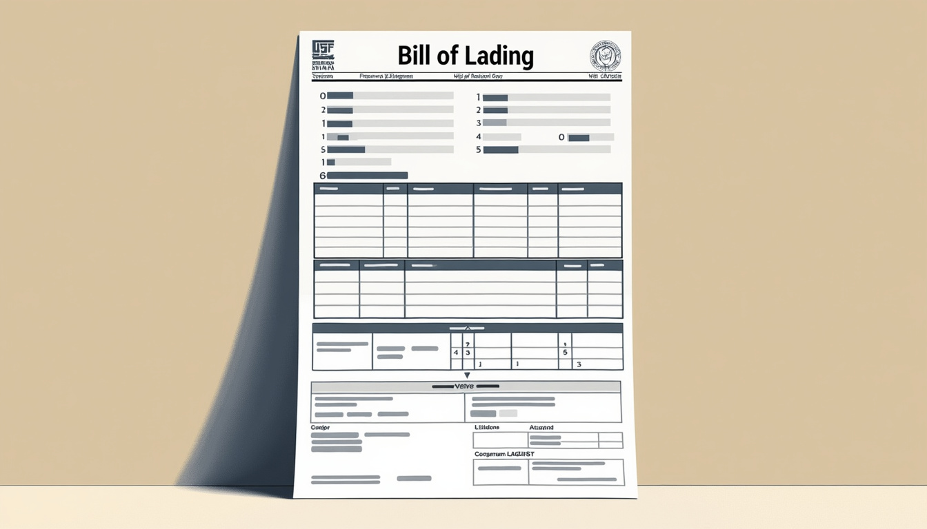 AI extracting data from bill of lading