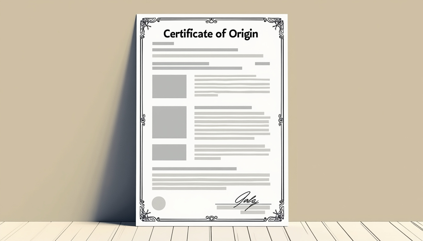 AI extracting data from certificate of origin