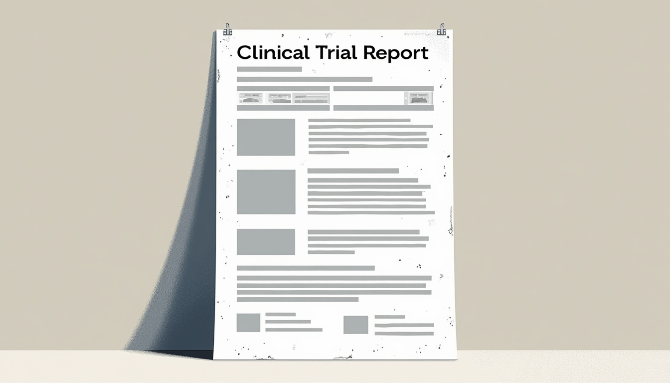 AI extracting data from clinical trial report