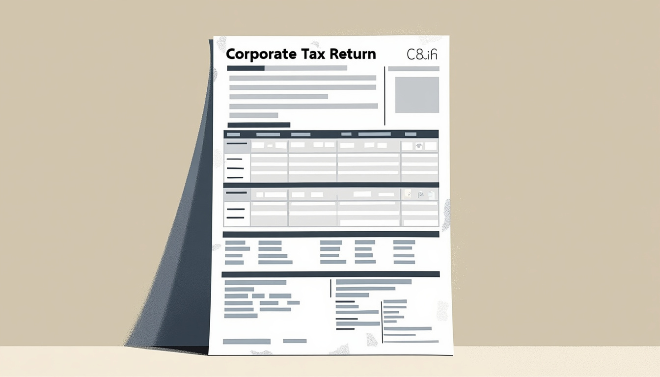 AI extracting data from corporate tax return