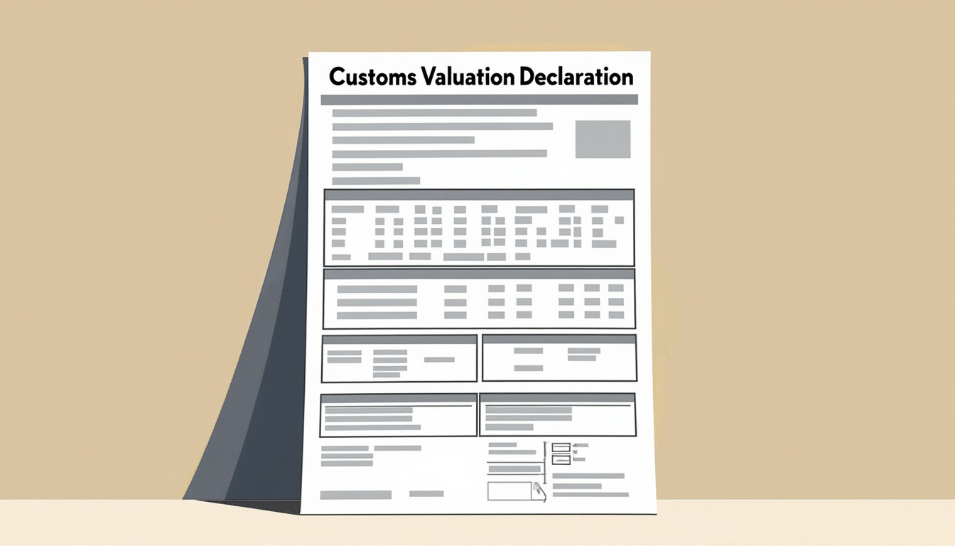 AI extracting data from customs valuation declaration