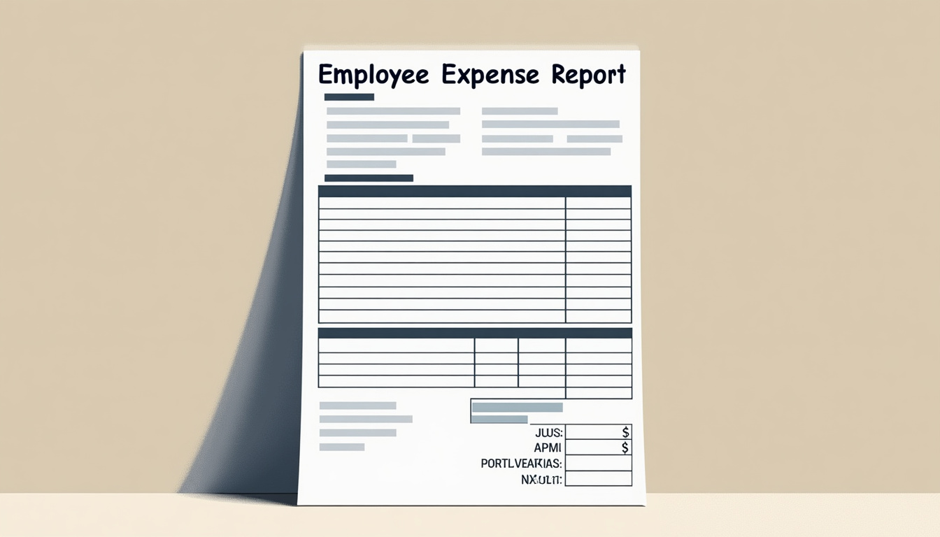 AI extracting data from employee expense report