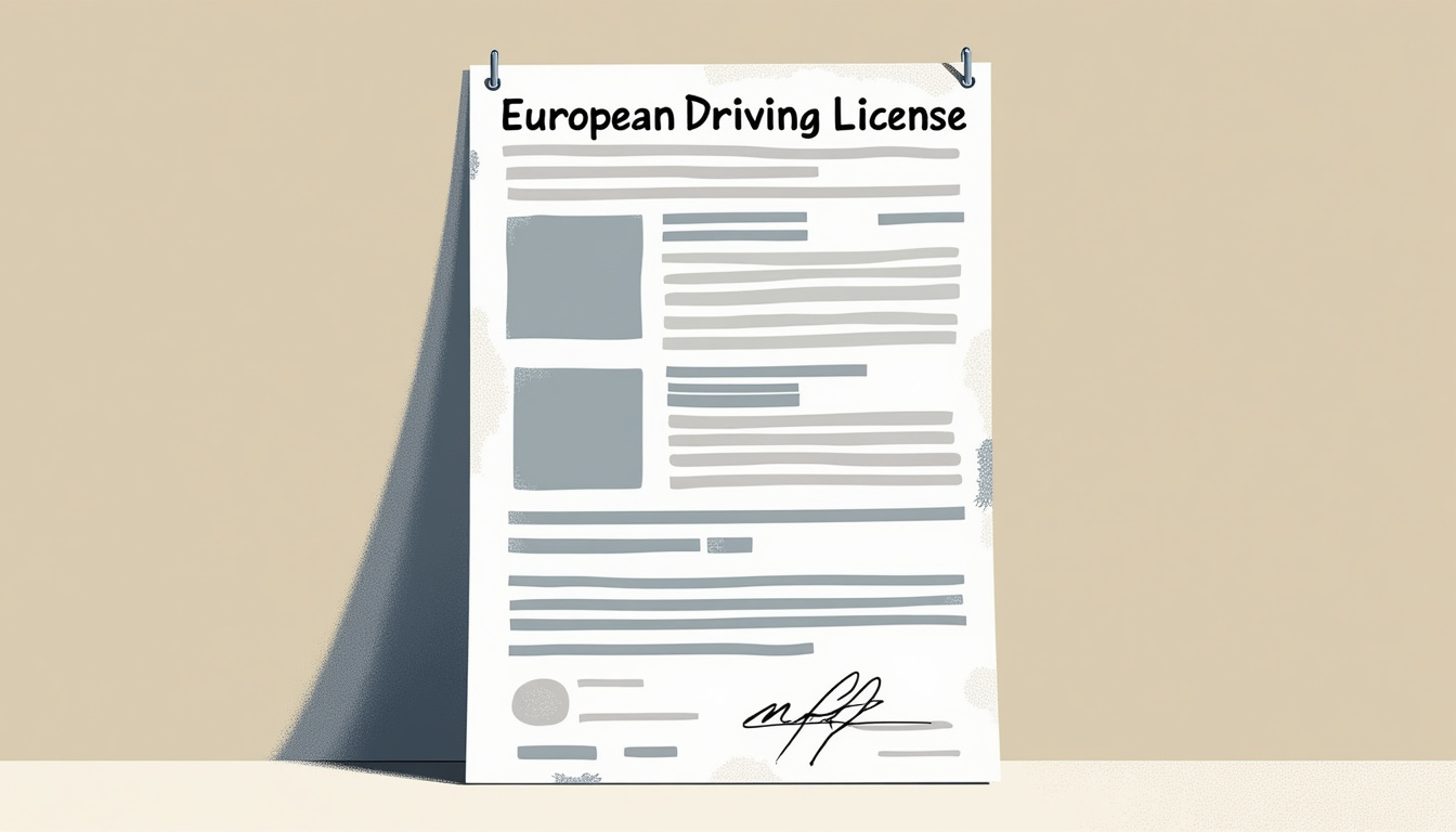 AI extracting data from european driving license