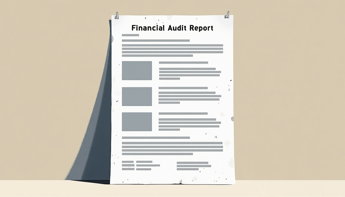 AI extracting data from financial audit report