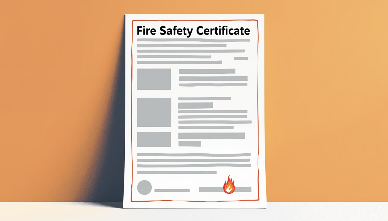 AI extracting data from fire safety certificate