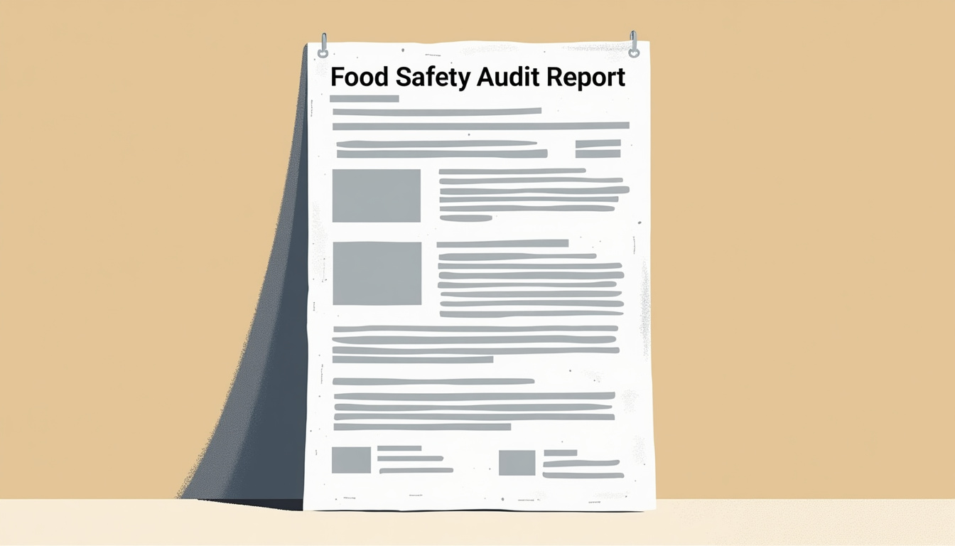 AI extracting data from food safety audit report