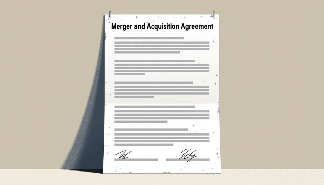 AI extracting data from merger and acquisition agreement