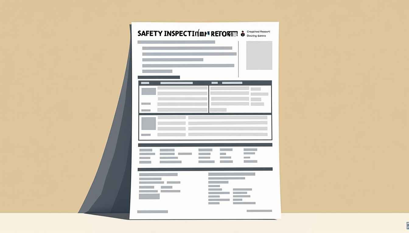 AI extracting data from safety inspection report